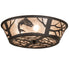 Meyda Tiffany - 270056 - Four Light Flushmount - Leaping Trout - Oil Rubbed Bronze