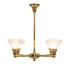 Meyda Tiffany - 271767 - Four Light Chandelier - Revival Oyster Bay - Polished Brass