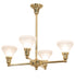 Meyda Tiffany - 271767 - Four Light Chandelier - Revival Oyster Bay - Polished Brass