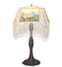 Meyda Tiffany - 271963 - One Light Table Lamp - Reverse Painted - Mahogany Bronze