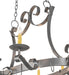 Meyda Tiffany - 271988 - Eight Light Pot Rack - Laramie - Blackened Pewter