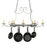 Meyda Tiffany - 271988 - Eight Light Pot Rack - Laramie - Blackened Pewter