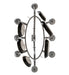 Meyda Tiffany - 271988 - Eight Light Pot Rack - Laramie - Blackened Pewter