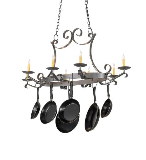 Laramie Eight Light Pot Rack