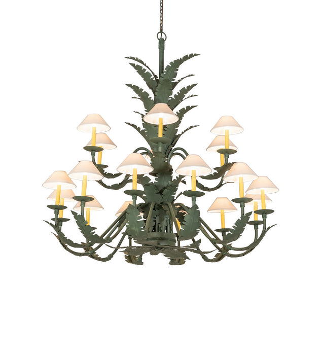 Meyda Tiffany - 270057 - 18 Light Chandelier - Tiki - Avocado Peel