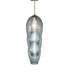 Meyda Tiffany - 268619 - Three Light Island Pendant - Crackle Orb - Brushed Nickel