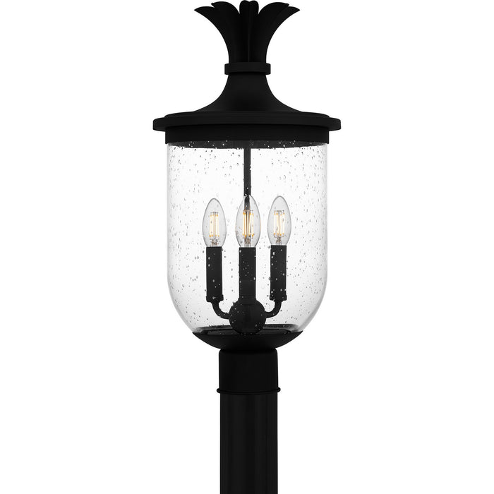 Quoizel - HVN9010EK - Three Light Outdoor Post Mount - Havana - Earth Black