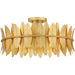 Quoizel - LIZ1720GFL - Four Light Semi Flush Mount - Liza - Gold Leaf