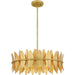 Quoizel - LIZ2820GFL - Four Light Pendant - Liza - Gold Leaf