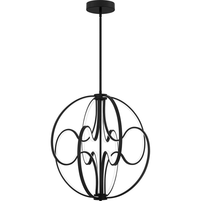 Quoizel - PCCLR2824MBK - LED Pendant - Clairon - Matte Black