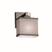 Justice Designs - FAB-8437-55-GRAY-NCKL - One Light Wall Sconce - Textile - Brushed Nickel