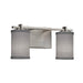 Justice Designs - FAB-8442-10-GRAY-NCKL-LED2-1400 - LED Bath Bar - Textile - Brushed Nickel