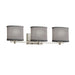 Justice Designs - FAB-8443-30-GRAY-NCKL-LED3-2100 - LED Bath Bar - Textile - Brushed Nickel