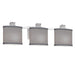 Justice Designs - FAB-8473-30-GRAY-CROM - Three Light Bath Bar - Textile - Polished Chrome