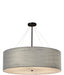 Justice Designs - FAB-9594-GRAY-MBLK-LED8-5600 - LED Pendant - Textile - Matte Black