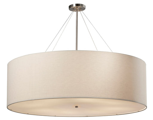 Textile LED Pendant Brushed Nickel
