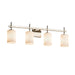 Justice Designs - FSN-8414-10-OPAL-NCKL-LED4-2800 - LED Bath Bar - Fusion - Brushed Nickel