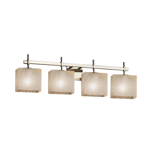 Justice Designs - FSN-8414-55-WEVE-NCKL-LED4-2800 - LED Bath Bar - Fusion - Brushed Nickel