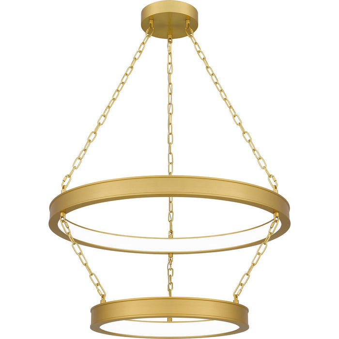 Quoizel - PCOZA2827A - LED Pendant - Ozara - Antique Brass