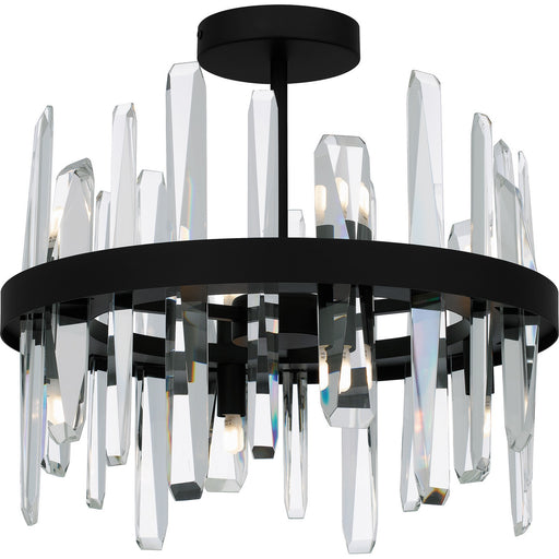 Regal Eight Light Semi Flush Mount