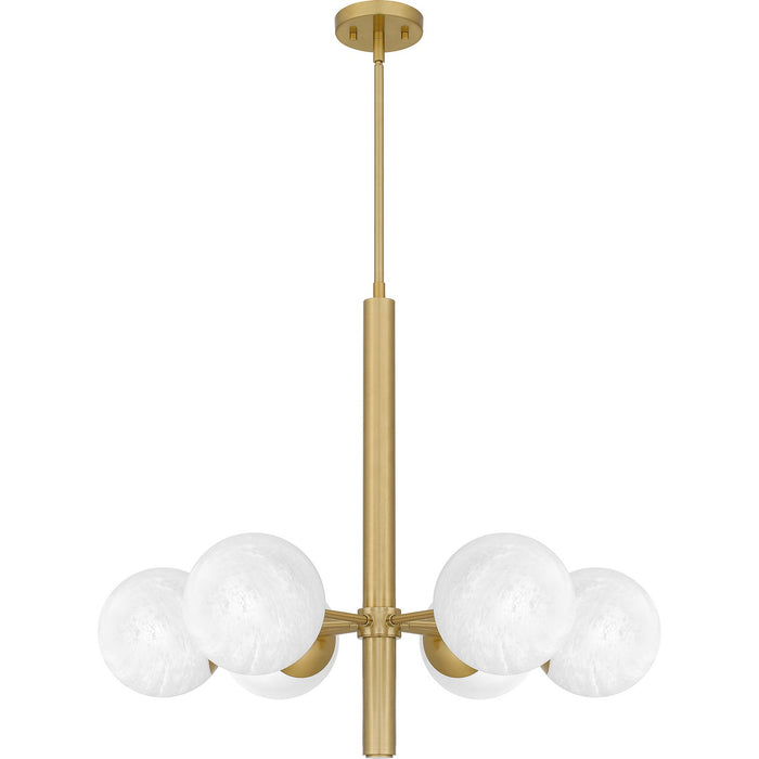 Quoizel - PCSEI5028AB - Six Light Chandelier - Solei - Aged Brass