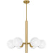 Quoizel - PCSEI5028AB - Six Light Chandelier - Solei - Aged Brass