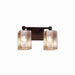 Justice Designs - FSN-8422-15-MROR-DBRZ - Two Light Bath Bar - Fusion - Dark Bronze