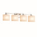 Justice Designs - FSN-8424-30-OPAL-NCKL - Four Light Bath Bar - Fusion - Brushed Nickel