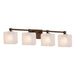 Justice Designs - FSN-8424-55-FRCR-DBRZ-LED4-2800 - LED Bath Bar - Fusion - Dark Bronze