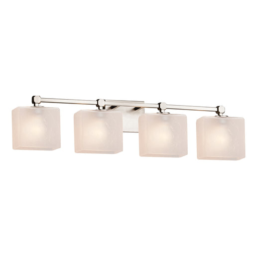 Justice Designs - FSN-8424-55-FRCR-NCKL-LED4-2800 - LED Bath Bar - Fusion - Brushed Nickel