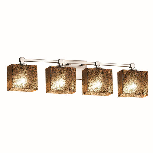 Justice Designs - FSN-8424-55-MROR-NCKL-LED4-2800 - LED Bath Bar - Fusion - Brushed Nickel