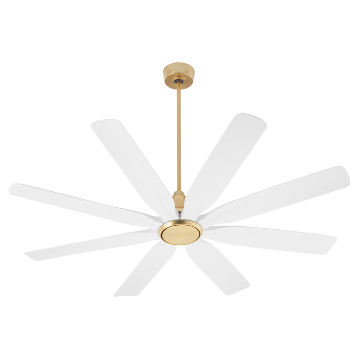 Quorum - 33608-80 - 60" Patio Fan - Rosales - Aged Brass