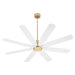 Quorum - 33608-80 - 60" Patio Fan - Rosales - Aged Brass