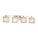 Justice Designs - FSN-8424-55-WEVE-CROM-LED4-2800 - LED Bath Bar - Fusion - Polished Chrome