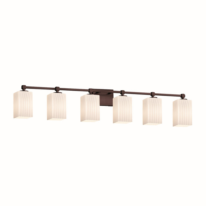 Justice Designs - FSN-8426-15-RBON-DBRZ-LED6-4200 - LED Bath Bar - Fusion - Dark Bronze