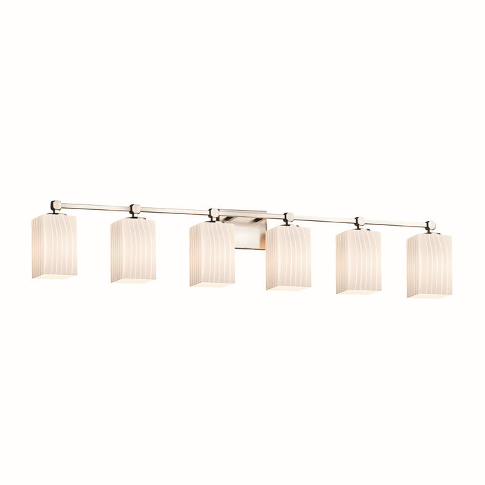 Justice Designs - FSN-8426-15-RBON-NCKL-LED6-4200 - LED Bath Bar - Fusion - Brushed Nickel