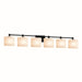 Justice Designs - FSN-8426-30-OPAL-MBLK - Six Light Bath Bar - Fusion - Matte Black