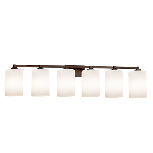 Fusion Six Light Bath Bar Dark Bronze