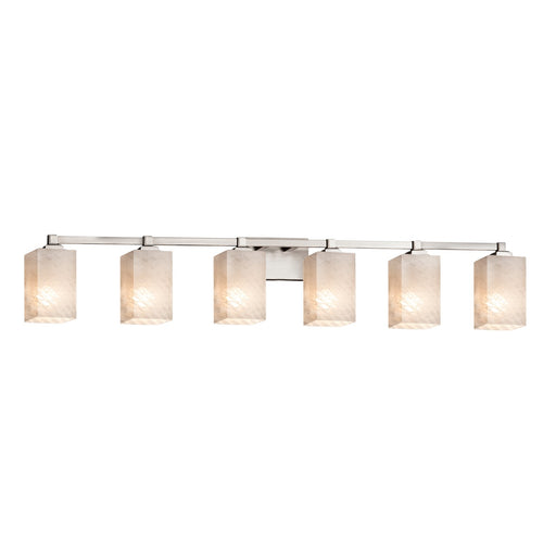 Fusion Six Light Bath Bar Brushed Nickel