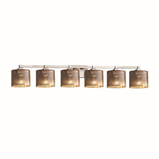 Fusion Six Light Bath Bar Brushed Nickel