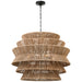 Visual Comfort Signature - CHC 5017BZ/NAB - LED Chandelier - Antigua - Bronze and Natural Abaca