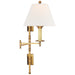 Visual Comfort Signature - CHD 5102AB-L - One Light Swing Arm Wall Sconce - Dorchester3 - Antique-Burnished Brass