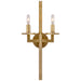 Visual Comfort Signature - KW 2201AB - Two Light Wall Sconce - Liaison - Antique-Burnished Brass