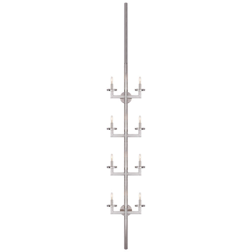 Visual Comfort Signature - KW 2204PN - Eight Light Wall Sconce - Liaison - Polished Nickel