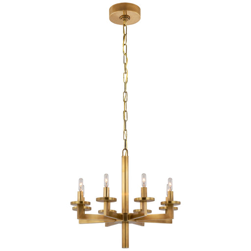 Visual Comfort Signature - KW 5200AB - Eight Light Chandelier - Liaison - Antique-Burnished Brass