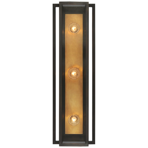 Visual Comfort Signature - S 2203BZ/HAB-CG - LED Vanity - Halle - Bronze and Hand-Rubbed Antique Brass