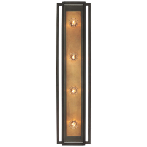 Visual Comfort Signature - S 2204BZ/HAB-CG - LED Vanity - Halle - Bronze and Hand-Rubbed Antique Brass