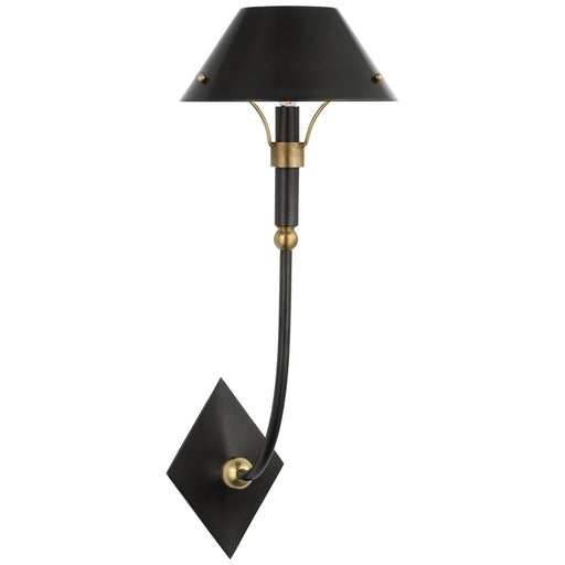 Visual Comfort Signature - TOB 2722BZ/HAB-BZ - LED Wall Sconce - Turlington - Bronze and Hand-Rubbed Antique Brass