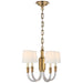 Visual Comfort Signature - TOB 5031HAB-L - Four Light Chandelier - Vivian - Crystal with Brass