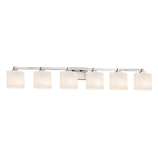 Fusion Six Light Bath Bar Brushed Nickel